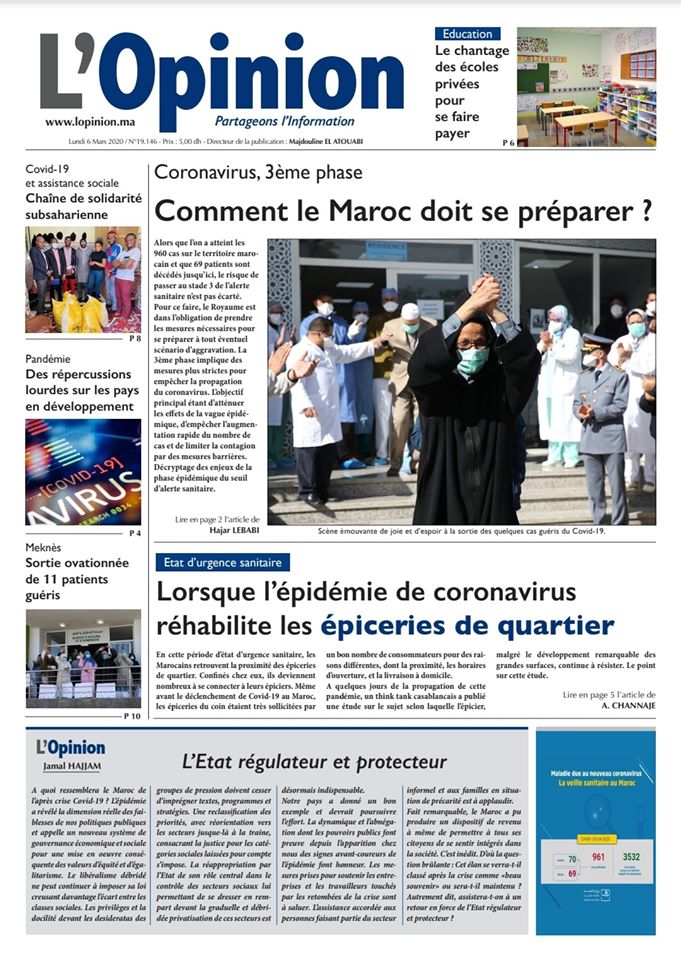 L'Opinion du 6 Avril 2020