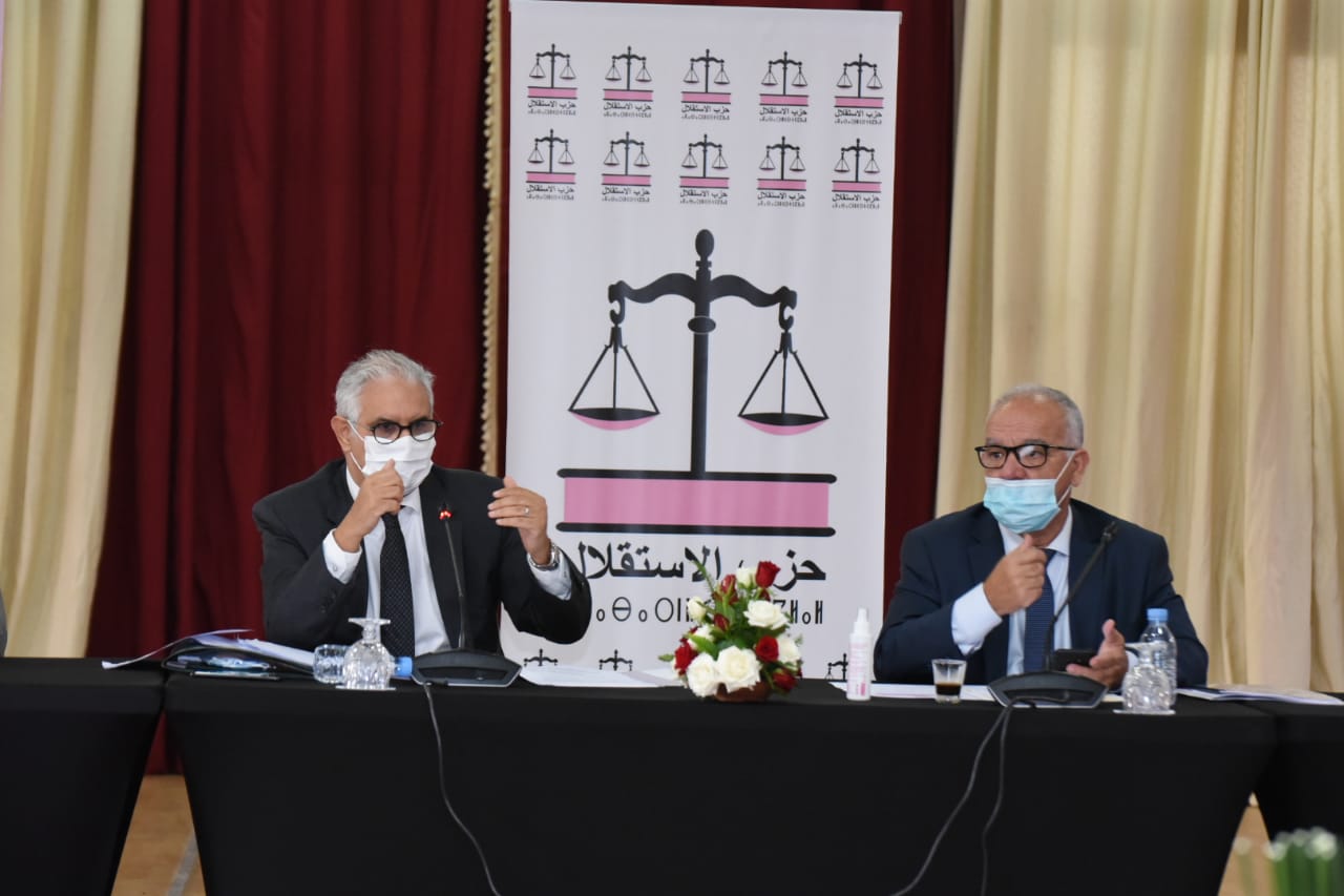 الأخ نزار بركة في لقاء مع نواب الحزب ينتقد "حكومة الخوف" ويأسف على فرص الاصلاح الضائعة في ولاية حكومية باهتة  