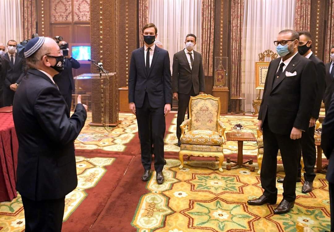 في بلاغ للديوان الملكي.. جلالة الملك محمد السادس  يستقبل كوشنر وبن شبات في وفد دبلوماسي مشترك