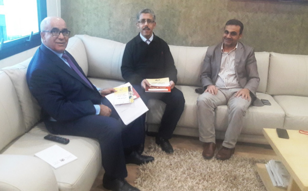 الأستاذ عبد السلام اللبار يستقبل رئيس الائتلاف الوطني من أجل اللغة العربية