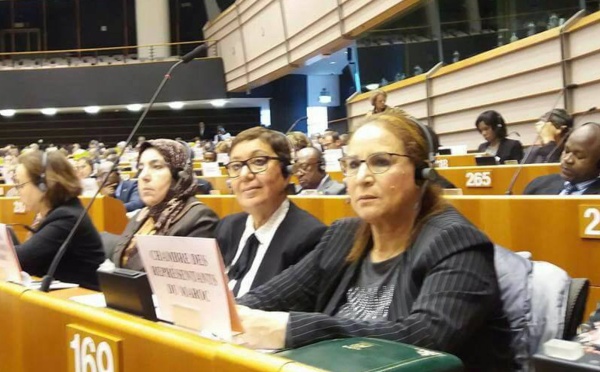 الأخت سعيدة آيت بوعلي تبصم على مشاركة متميزة خلال الأسبوع الإفريقي بالبرلمان الأوروبي