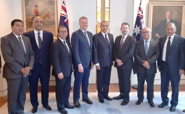 الأخ نورالدين مضيان ضمن وفد برلماني مغربي في زيارة لأستراليا تحت رئاسة السيد الحبيب المالكي