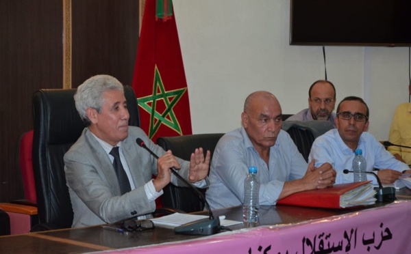 الأخ عبد الواحد الأنصاري يترأس أشغال المجلس الإقليمي لحزب الاستقلال بمكناس