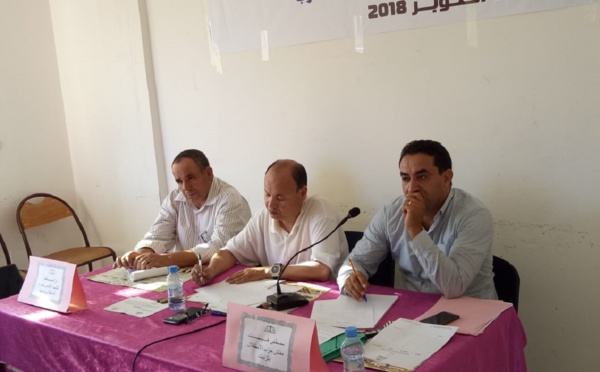 الاخ ابراهيم لشكر مبعوث اللجنة التفيذية يترأس اشغال المجلس الاقليمي لحزب الاستقلال بتزنيت