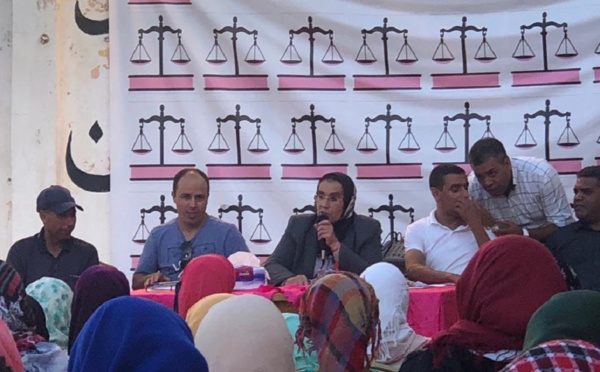 الأخت خديجة الزومي تتراس المؤتمر المحلي لحزب الاستقلال فرع سيدي سليمان