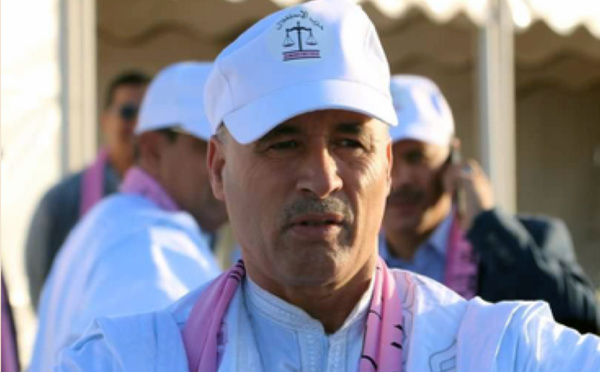 الأخ عبد الله امبيركات رئيس جماعة الدورة بالملتقى الجهوي الرابع لمستشاري حزب الاستقلال بطرفاية