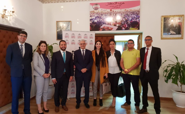 الأخ نزار بركة يستقبل رئيس وأعضاء حكومة الشباب المغربية