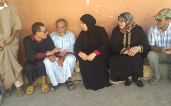 وفد عن حزب الاستقلال برئاسة الأخت زينب قيوح يقوم بزيارة لعائلات وأسر ضحايا "فاجعة تارودانت"
