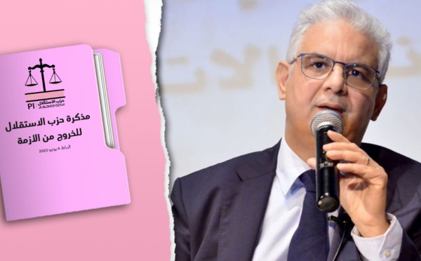 مذكرة حزب الاستقلال للخروج من الأزمة