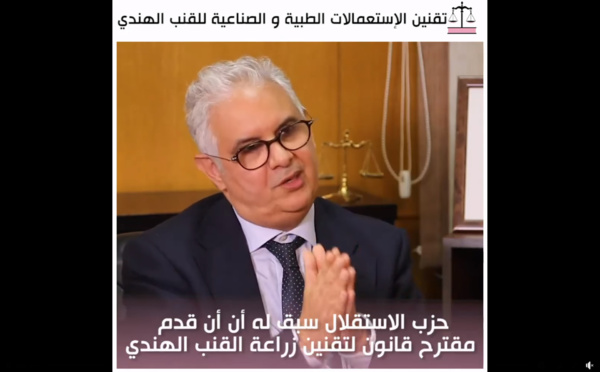 [تقنين الإستعمالات الطبية و الصناعية للقنب الهندي] 👈🏽 نزار بركة يدافع عن تقنين زراعة القنب الهندي