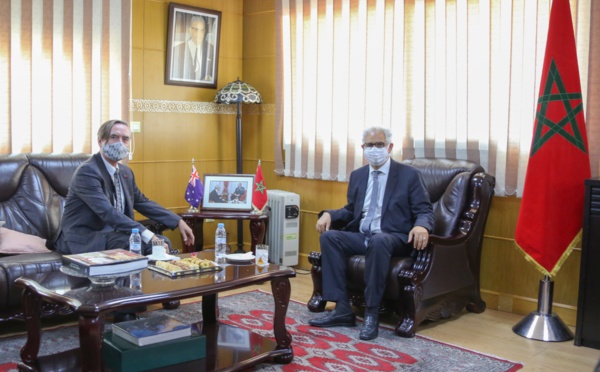 الأخ نزار بركة يستقبل السيد مايكل كاتس سفير أستراليا لدى المغرب 