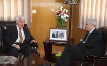 الأخ الأمين العام لحزب الاستقلال يستقبل السيد عباس زكي عضو حركة فتح الفلسطينية