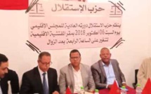الأخ عمر عباسي يترأس  أشغال المجلس الإقليمي لحزب الاستقلال بتنغير