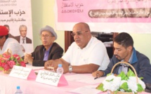 الاخ علي شحور مبعوث اللجنة التنفيذية يتراس اشغال المجلس الاقليمي للحزب بسيدي إفني
