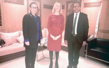 الأخ عمر عباسي يستقبل كريستين ميراي عضو القسم السياسي بالسفارة الأمريكية بالرباط الأخ عمر عباسي يستقبل كريستين ميراي عضو القسم السياسي بالسفارة الأمريكية بالرباط