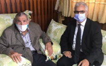الأخ نزار بركة يحل ببيت المناضل الكبير والوطني الغيور الحاج علي قيوح بأكادير لتقديم واجب العزاء في وفاة زوجته