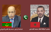 في بلاغ للديوان الملكي.. جلالة الملك محمد السادس يهاتف فخامة رئيس الجمهورية الإسلامية الموريتانية محمد ولد الشيخ الغزواني